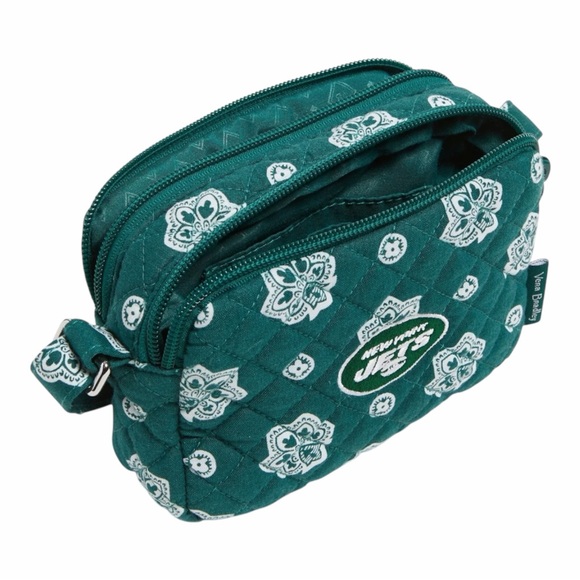Vera Bradley Handbags - Vera Bradley NFL New York Jets Small Stadium Crossbody Bag Banana Print
